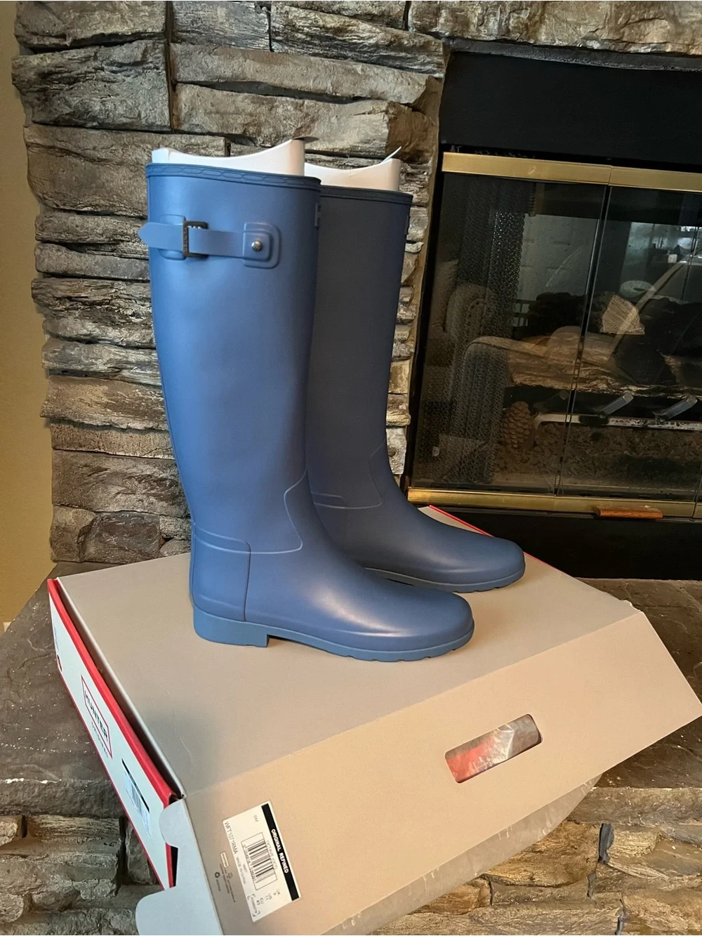 Hunter Blue Rain Boots Brand new in the box